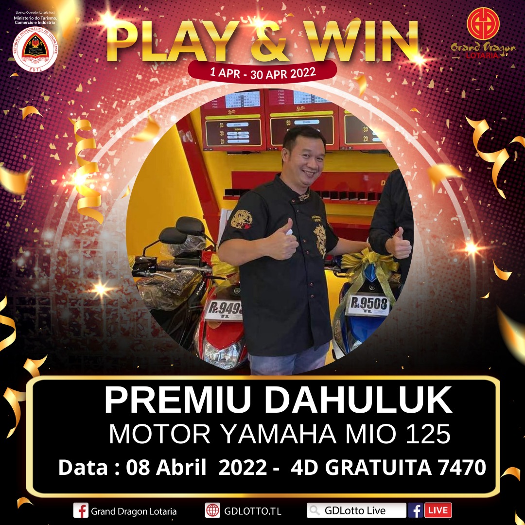 “Play & Win” winner brings home Motor Yamaha Mio