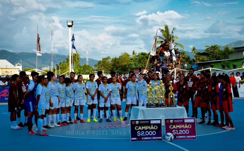 Jogu Final no Serimonia Entrega Taxa ba Manan Nain sira iha Taxa Afama no Femenina F-FDTL