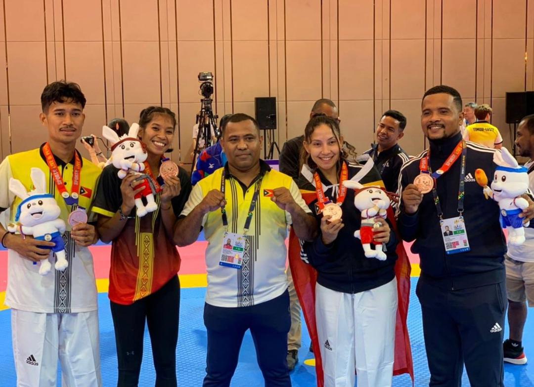 Grand Dragon Congratula ba Atleta Taekwondo nain 4 ne’ebe oferese ona medalha osan hetan 4 ba iha Timor-Leste
