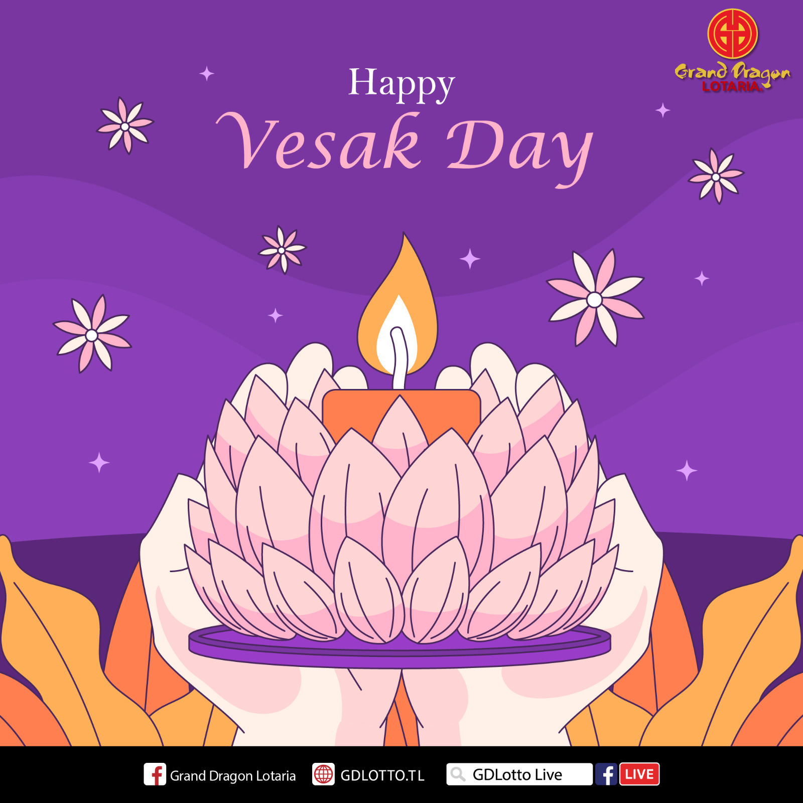 Happy Vesak Day from GD Lotaria